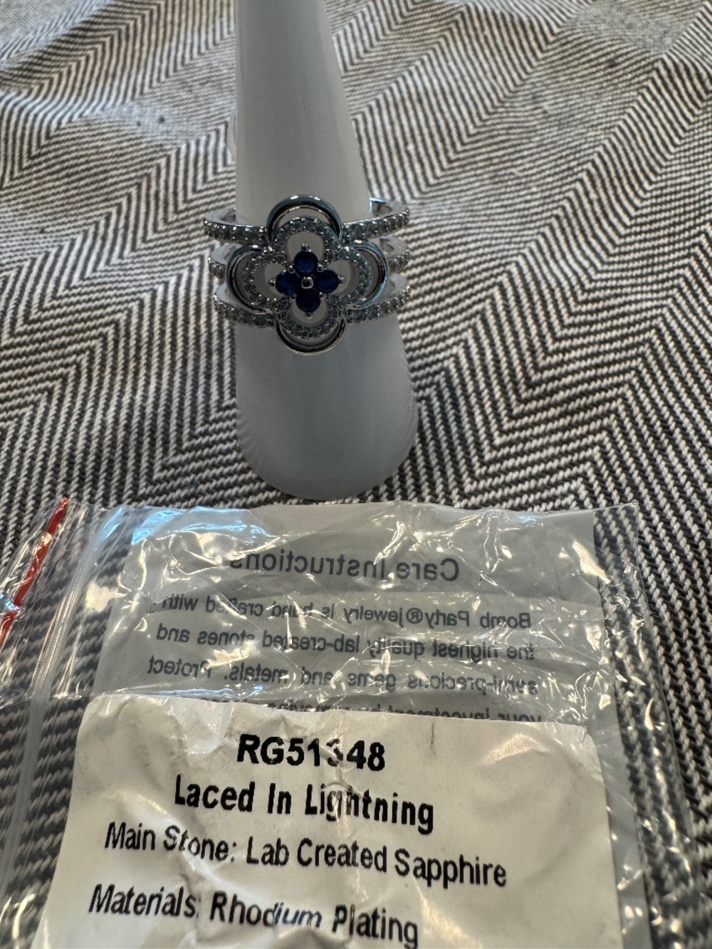 Laced In Lightning - Birthday/Original Ring by BP - Size 9. -  RG51348